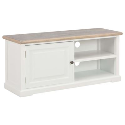 Mueble para el televisor vidaXL de madera Blanco 90x30x40