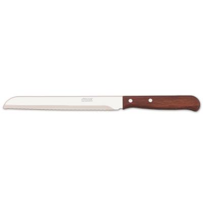 Cuchillo Panero Arcos Latina 101500 De Acero Inoxidable Nitrum Y Mango De Madera Comprimida Con Hoja De 17 Cm En Caja