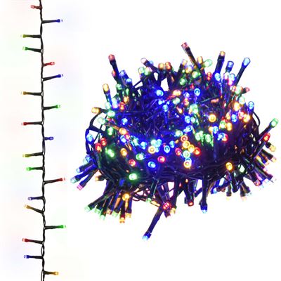 Tira De Luces Vidaxl Compacta Con 2000 Led Pvc Multicolor 45 M