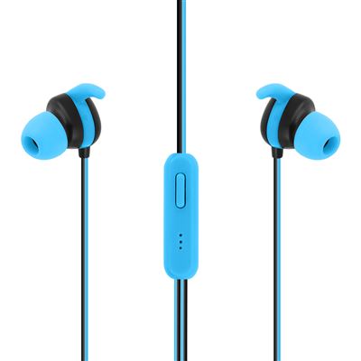 Auriculares Setty Jack 3.5mm Estéreo Botón Multifunción y Micrófono Azul