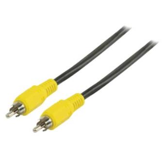 Cable rca Compuestode rca Compuesto Macho a rca Compuesto Macho de 2,00 m en Color Negro - 1