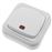 Pulsador luminoso de superficie con marco BeMatik 80x80mm de color blanco_0