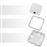Pulsador luminoso de superficie con marco BeMatik 80x80mm de color blanco_3