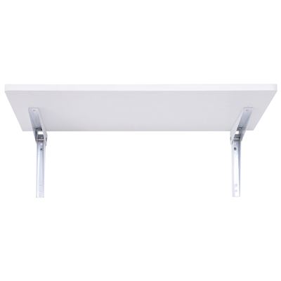 Mesa plegable de pared Homcom blanco 60x40x20 cm tablero MDF y metal