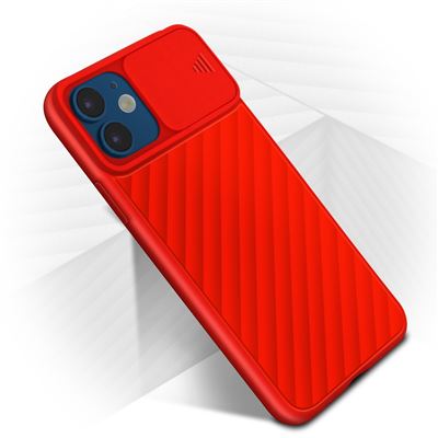 Funda Protectora iPhone 12 Mini Surcada Protector Cámara Deslizante Rojo -  Fundas y carcasas para teléfono móvil - Los mejores precios