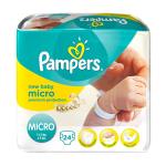 Pampers Pañales New Baby Talla 0 micro (1-2,5 kg) - Paquete x 24 pañales