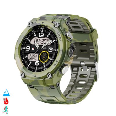 Smartwatch Dam Q666k Batería 600mah Camuflaje Verde