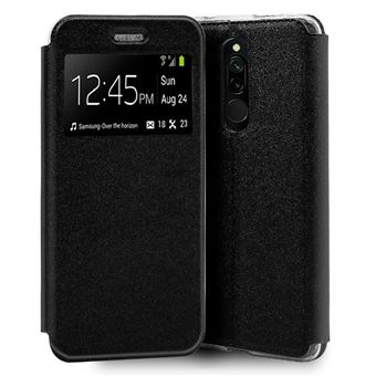 Funda Bolsa Flip Cover Para Xiaomi Redmi 8 / 8A Liso Negro - 1
