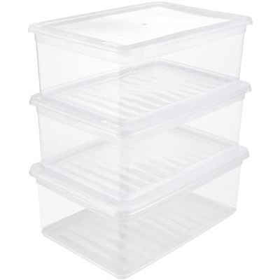 Keeeper Set Cajas De Almacenaje Bea Transparente 39X26,5X14cm