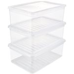 Set Cajas de Almacenaje KEEEPER Bea Transparente 39x26,5x14cm