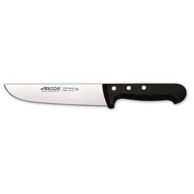 Cuchillo De Carnicero Arcos Universal 283004 De Acero Nitrum, Con Mango De Polioximetileno Y Hoja De 17.5 Cm En Estuche