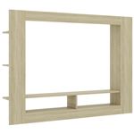 Mueble para TV vidaXL aglomerado color roble Sonoma 152x22x113cm