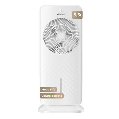 Climatizador Evaporativo Evvo Ac750, 75w, Depósito 5.5l, 3 Velocidades, Temporizador 12h, Mando A Distancia
