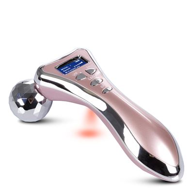 Masajeador Facial Y Corporal. Funciones De Vibración, Microcorrientes Y Luz Infrarroja. Dam Rosa