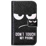 Funda para Samsung Galaxy Xcover 3 - Estilo Cartera - Don't Touch My Phone