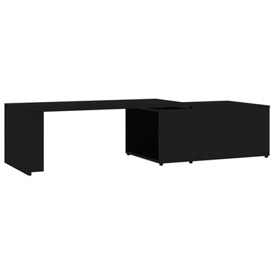 Vidaxl Negro Mesa De Centro Aglomerado 150X50x35 Cm