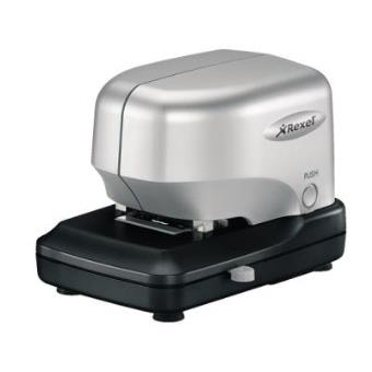 Grapadora Rexel Grapadora eléctrica Stella 30 cartucho plateada/negra - 1
