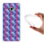 Funda Samsung Galaxy S8 Edge - Plus Silicona Gel Flexible WoowCase Puntos Blancos y Multicolor Efecto Grunge - Transparente