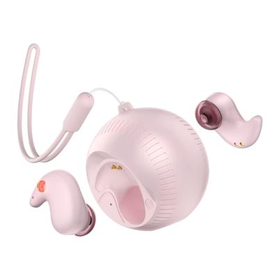 Auriculares Dam Tws Esféricos, Especiales Para Dormir Rosa