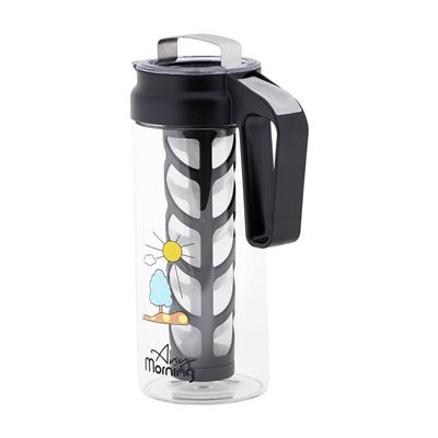 Cafetera Any Morning Portátil, Vidrio De Borosilicato, Negro/transparente, 1,3 L