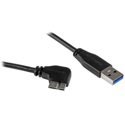 Startech.com Cable Delgado De 1M Micro Usb 3.0 Acodado A La Derecha A Usb A - Cables Usb
