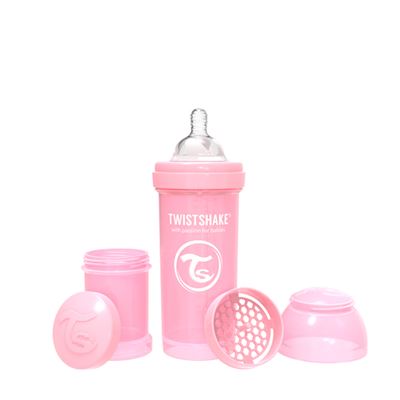 Twistshake Rosa Biberón Anticólico +2M 260 Ml - Imagen 2