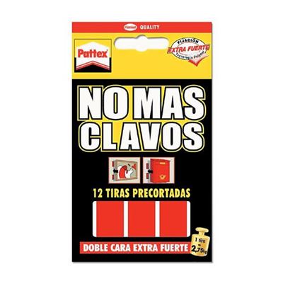 Pattex No Clavos cinta adhesiva para aplicaciones permanentes de doble cara extrafuerte montaj