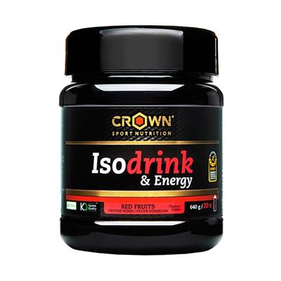 Crown Sport Nutrition - Isodrink & Energy 640g - Bebida Isotónica - Frutos Rojos