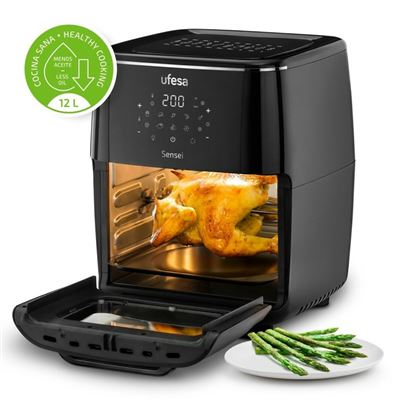 Freidora Sin Aceite Ufesa Sensei Negro 1700 W