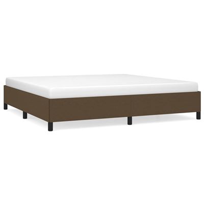 Vidaxl Marrón/Oscuro Estructura De Cama Tela 200X200cm