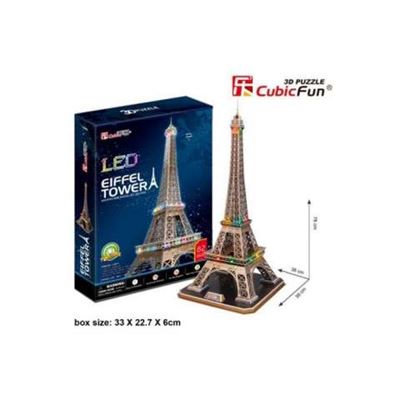 Puzzle Led 3d Torre Eiffel