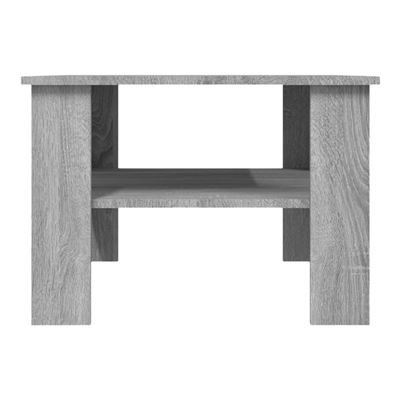 Vidaxl Gris Mesa De Centro De Madera Contrachapada Sonoma 60X60x42cm