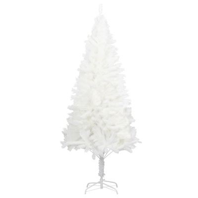 Árbol artificial de Navidad con hojas realistas vidaXL blanco 180 cm