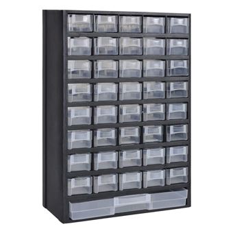 Armario almacenaje herramientas vidaXL 41 cajones plástico 2 unidades -  Accesorios de almacenamiento para el taller - Los mejores precios