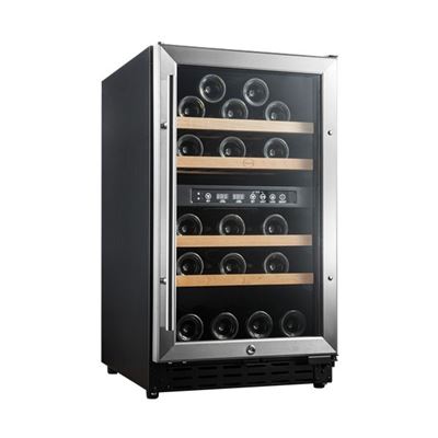 Vinoteca 32 Botellas Vinobox 40 Gc 2t Inox Encastrable O De Libre Instalación Doble Zona De Temperatura