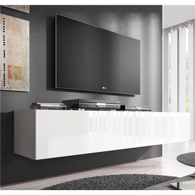 Mueble Tv Modelo Forli Xl 160 Cm En Blanco