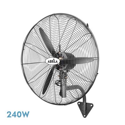 Ventilador Industrial Fabrilamp De Pared Borrasca Regulable Fijo Y Rotatorio 240w Motor Ac 3 Velocidades