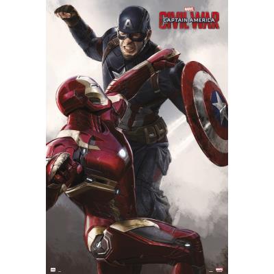 Poster Capitan America Guerra Civil Capitan America Vs Iron Man