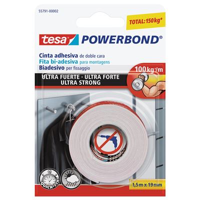 Cinta doblister cara 1. 5mx19mm powerbond