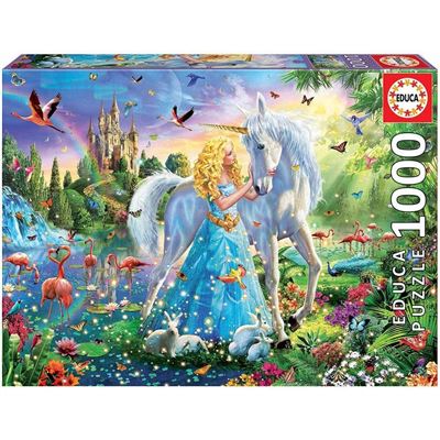 Puzzle Educa 1000 piezas Princesa unicornio