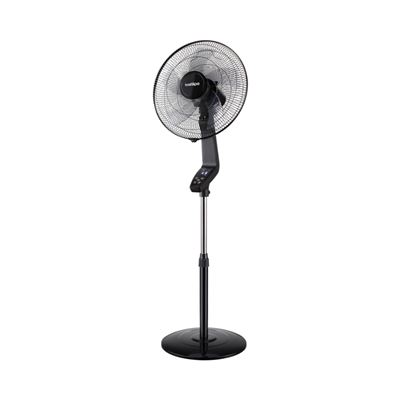 Ventilador De Pie Bastilipo Coín Black Led