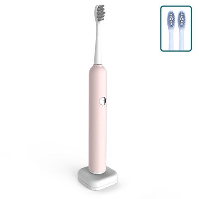 Cepillo De Dientes Eléctrico Dam Con Batería Recargable Y 3 Cabezales Carga Inalámbrica Inductiva Rosa