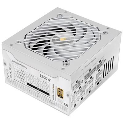 Mars Gaming Blanco Fuente Alimentación Mpb1200psi 1200W 80 Plus Gold 10 Años Garantía