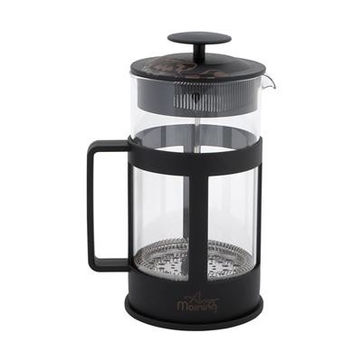 Cafetera De Émbolo Any Morning Espresso Negro Y Transparente, 350 Ml