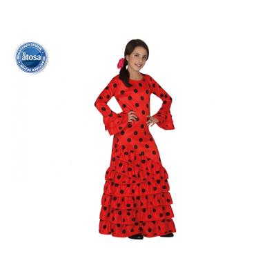 Disfraz de Flamenca Rojo, Niña t2