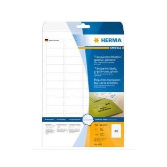 Herma 8016 45.7 x 21.2 mm Pack de 1200 etiquetas transparente
