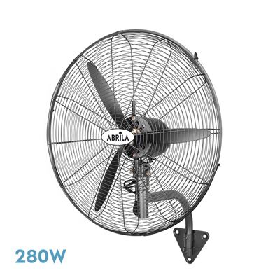 Ventilador Industrial Fabrilamp De Pared Borrasca Regulable Fijo Y Rotatorio 280w Motor Ac 3 Velocidades