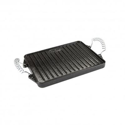 Plancha Hierro Fundido Esmaltada Rectangular 24 X 44 Cm.