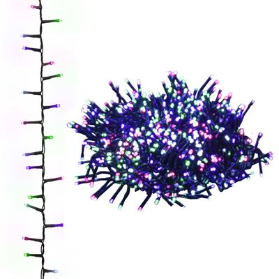Tira De Luces Vidaxl Compacta Con 3000 Led Pvc Pastel Multicolor 65 M