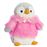 Peluche Pinguino Pompon Rosa Soft 28cm_0